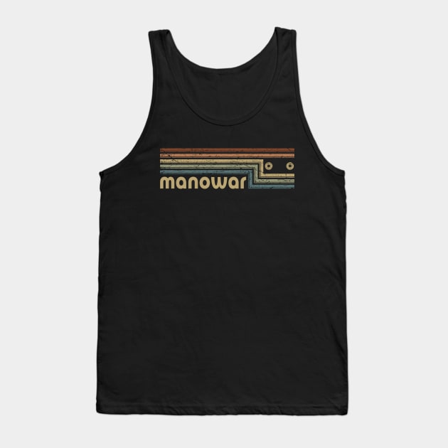 Manowar Cassette Stripes Tank Top by casetifymask